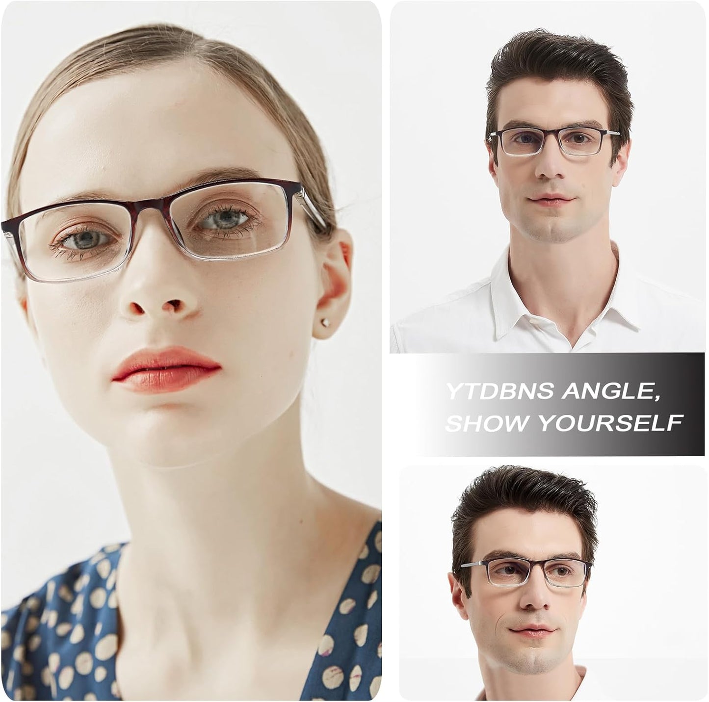 Professional Blue Light Blocking Reading Glasses – Unisex Computer Readers with Spring Hinges, UV Protection & Anti Glare Design