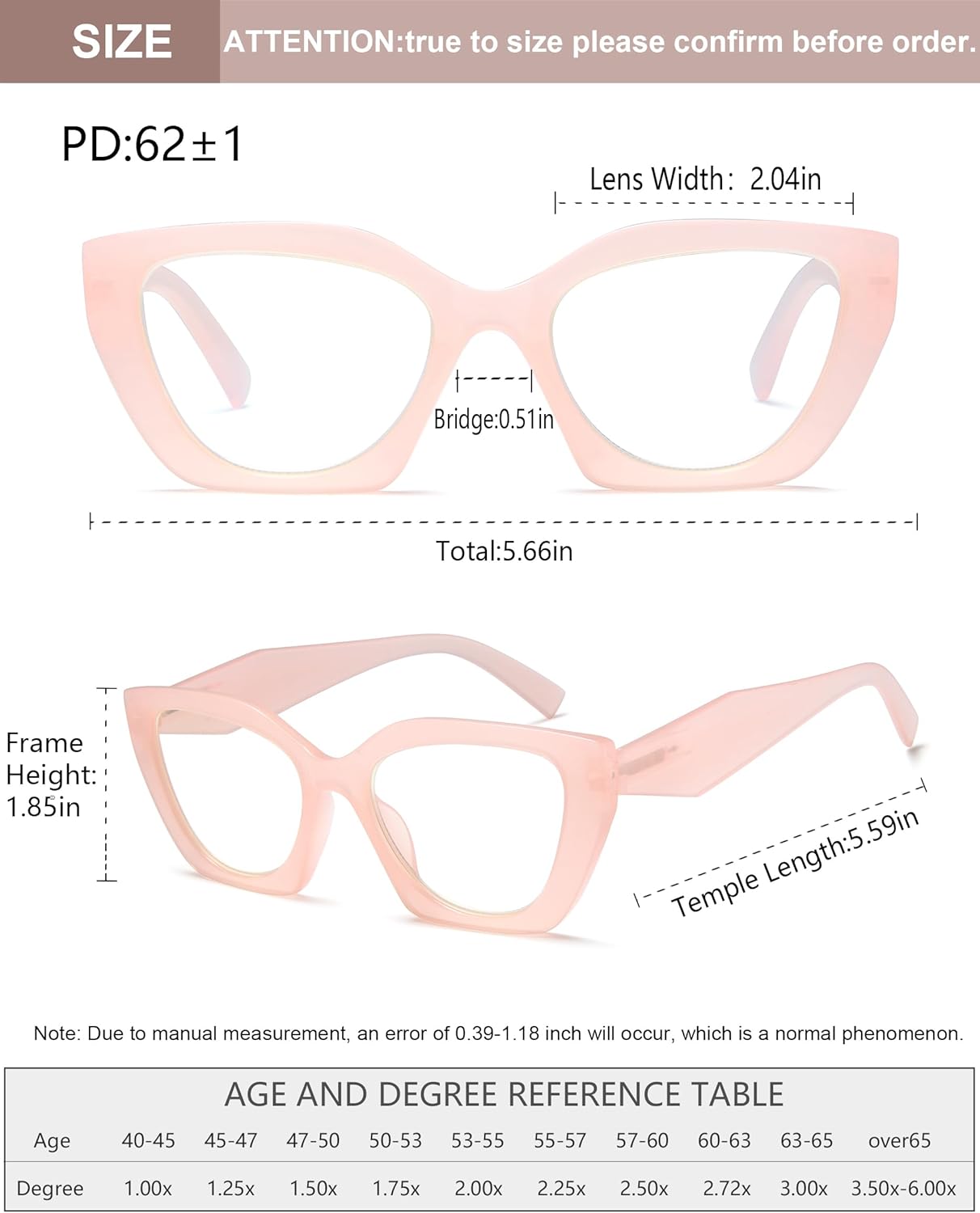 EYEURL Cat Eye Reading Glasses for Women Oversized Blue Light Blocking Readers Fashion Oprah Style Eyeglasses