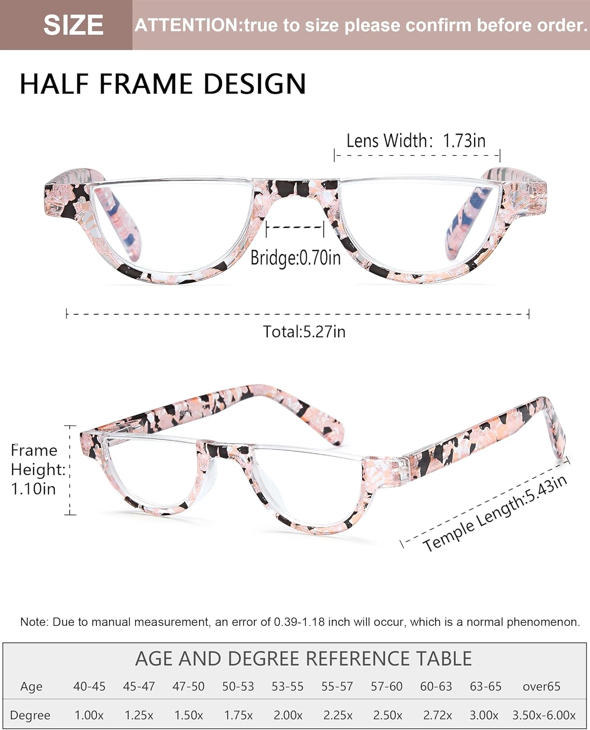 EYEURL Half Frame Reading Glasses for Women-4 Pack Blue Light Glasses Fashion Computer Readers for Women Anti UV Ray Eyeglasses with Spring Hinges