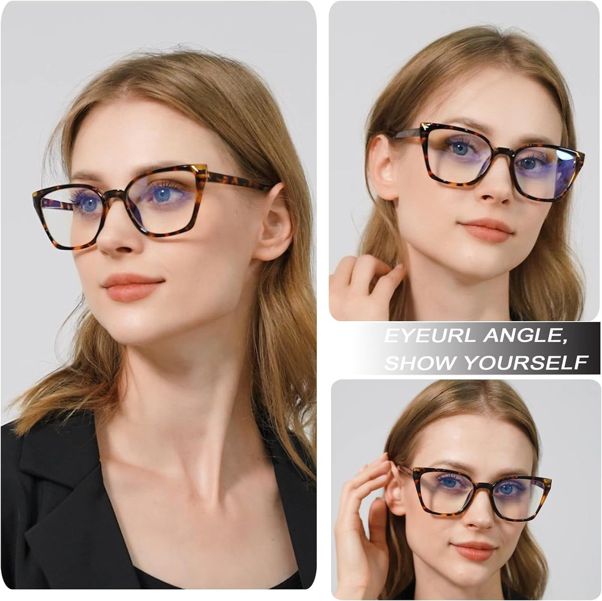 Fashion Full-Rim Blue-Light Readers for Women - product photo 6