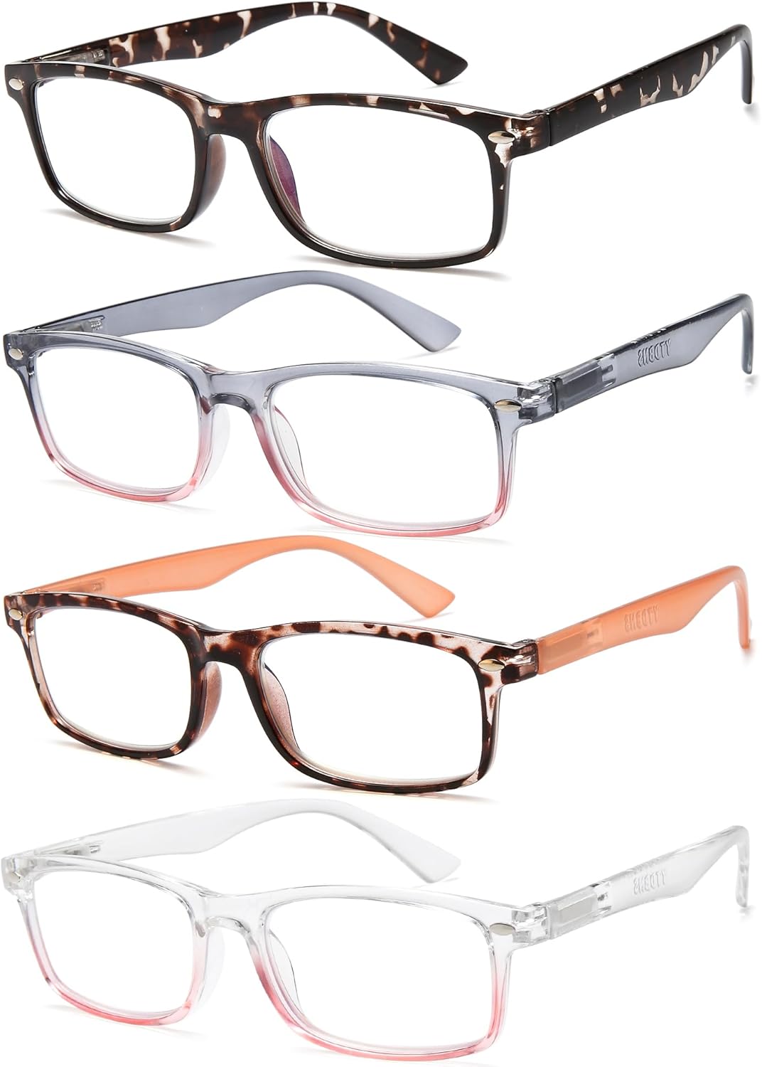 Stylish Reading Glasses for Women – Blue Light Blocking Readers, Fashion Eyeglasses Cheaters for Everyday Comfort