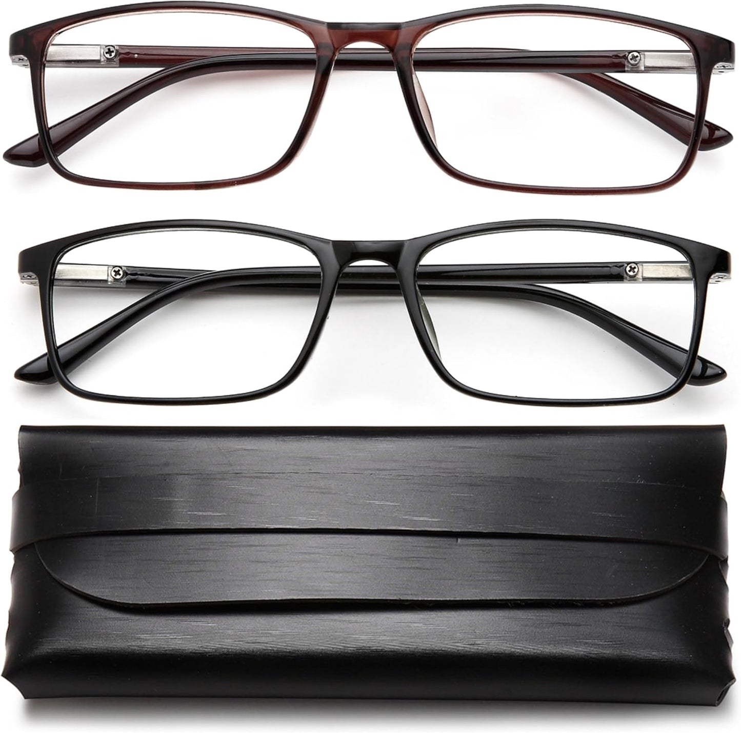 High-Quality Professional Readers for Men & Women – Blue Light Blocking Computer Glasses with Durable Spring Hinges, Anti Glare UV Filter