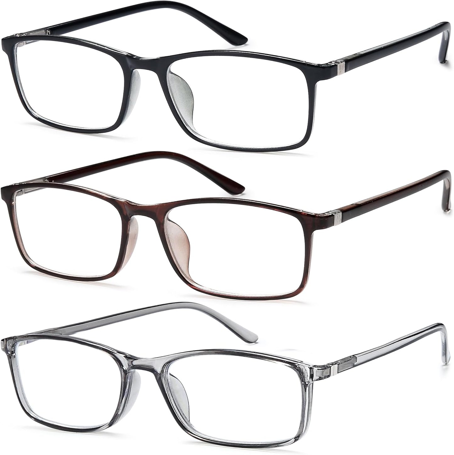 Comfort Fit Professional Reading Glasses – Blue Light Blocking Computer Readers for Men and Women, Spring Hinges & Eye Protection