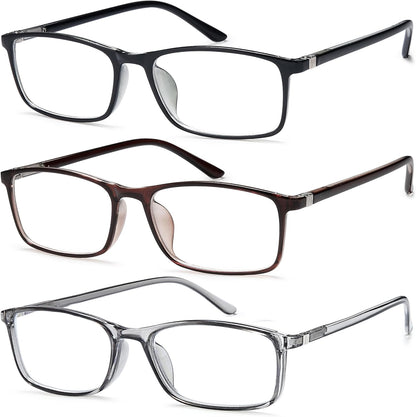 Comfort Fit Professional Reading Glasses – Blue Light Blocking Computer Readers for Men and Women, Spring Hinges & Eye Protection