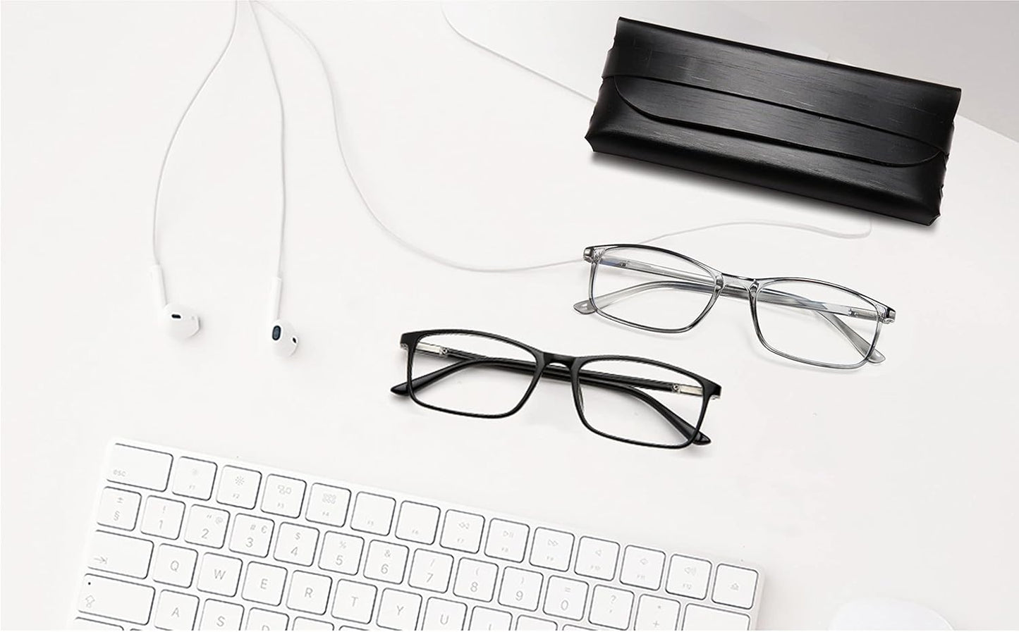 Unisex Professional Reading Glasses – Blue Light Filter Computer Readers with Spring Hinges, Anti Glare and UV Protection Lenses