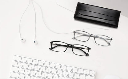 Unisex Professional Reading Glasses – Blue Light Filter Computer Readers with Spring Hinges, Anti Glare and UV Protection Lenses