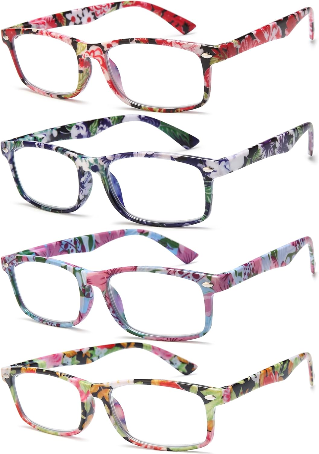 Blue Light Blocking Reading Glasses for Women – Trendy Cheaters with Stylish Frame Design, Comfortable Ladies Eyeglasses