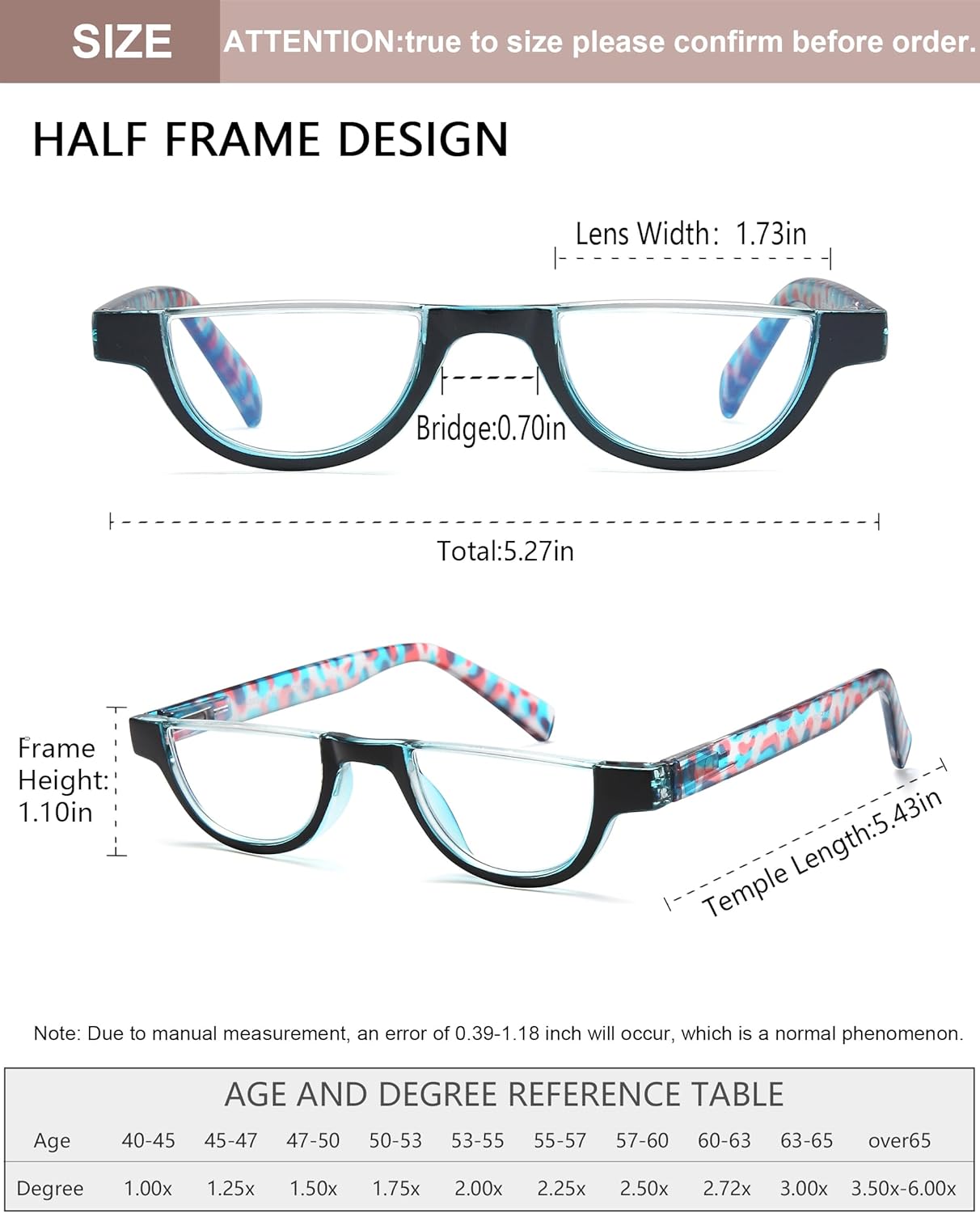 EYEURL Blue Light Blocking Reading Glasses for Women – 4 Pack Fashion Half Frame Computer Readers with Spring Hinges, Anti-UV Ray Eyewear for Work and Home