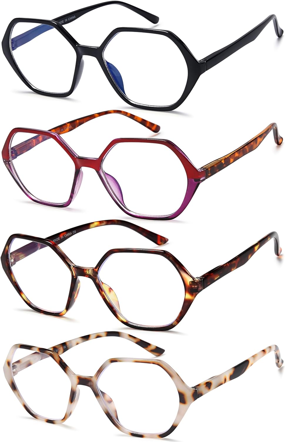 4-Pack Diamond Blue-Light Readers for Men & Women - product photo 2