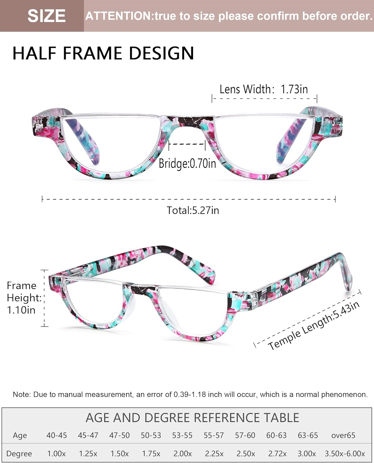 EYEURL Half Frame Reading Glasses for Women – 4 Pack Blue Light Blocking Computer Readers with Spring Hinges, Stylish Anti-UV Eyeglasses for Office and Daily Use