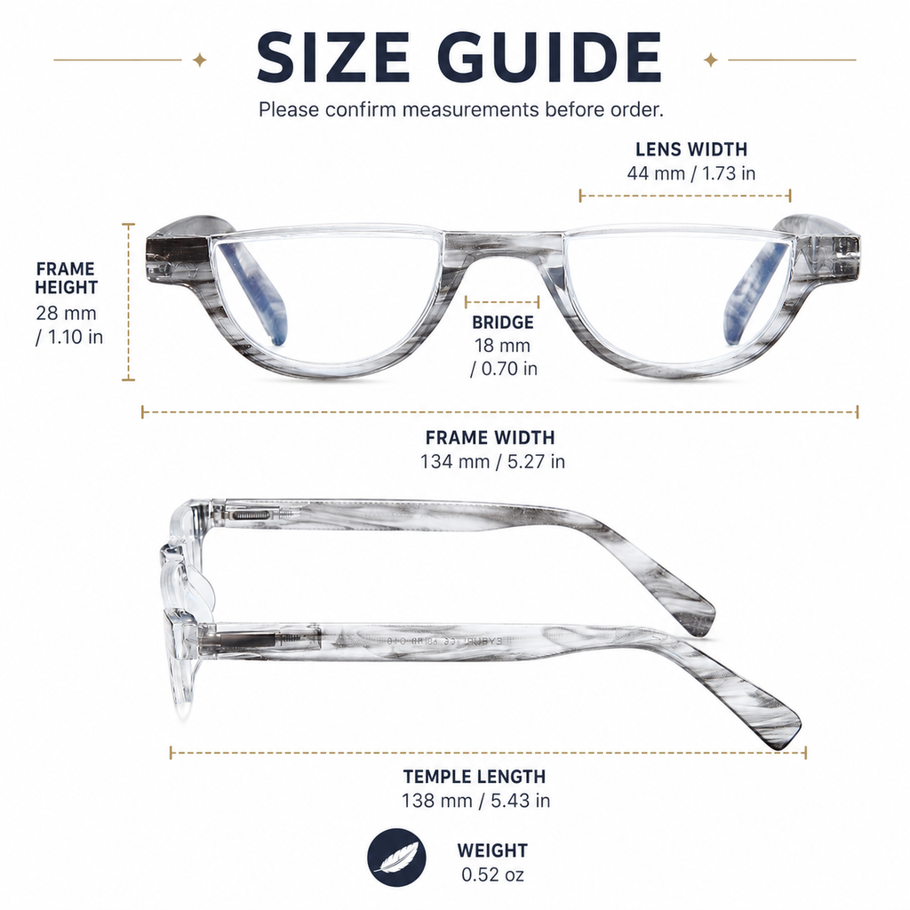 EYEURL Half Frame Reading Glasses men-4 Pack Blue Light Blocking Glasses Fashion Rimless Computer Readers for men