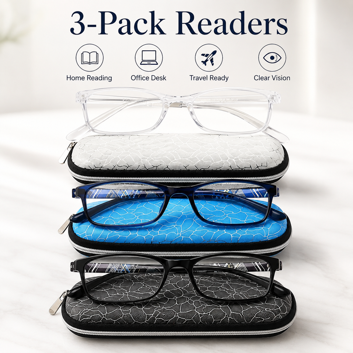 3-Pack Blue-Light Readers for Men & Women - product photo 8
