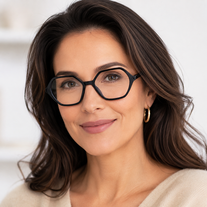 EYEURL Vintage Diamond Frame Reading Glasses for Women – 4 Pack Blue Light Blocking Computer Readers with Spring Hinges, Anti-Glare Lightweight Eyeglasses