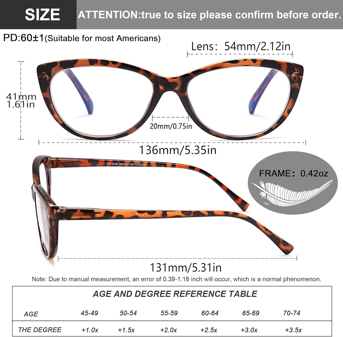 4-Pack Fashion Cat-Eye Blue-Light Readers for Women - product photo 3