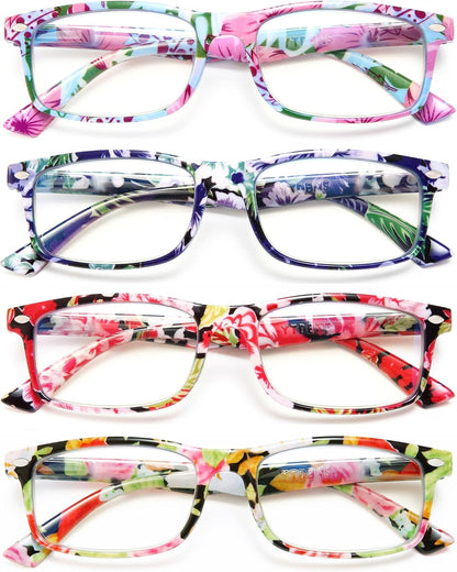 Blue Light Blocking Reading Glasses for Women – Trendy Cheaters with Stylish Frame Design, Comfortable Ladies Eyeglasses