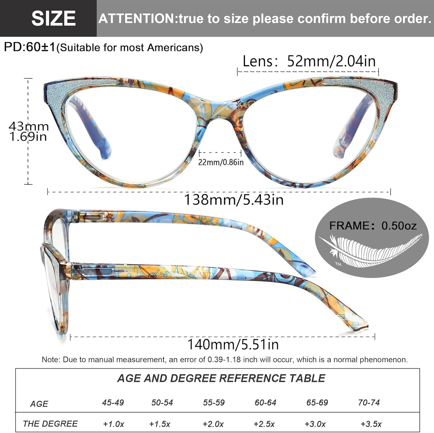 Blue Light Blocking Cat Eye Readers for Women – Computer Eyeglasses with Glitter Frame, Anti Glare Cheaters for All Face Shapes