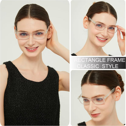 Stylish Reading Glasses for Women – Blue Light Blocking Readers, Fashion Eyeglasses Cheaters for Everyday Comfort