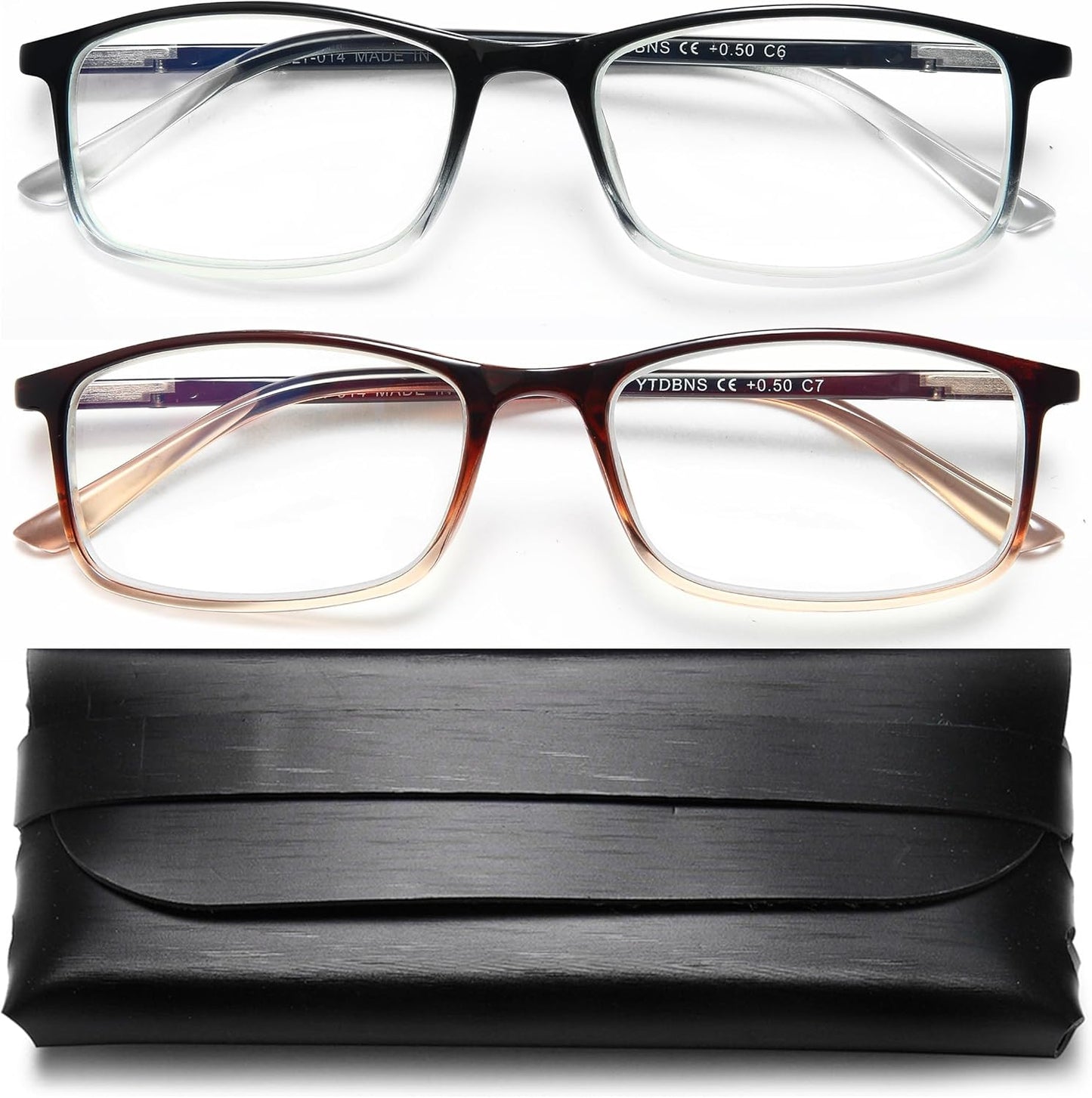 Professional Blue Light Blocking Reading Glasses – Unisex Computer Readers with Spring Hinges, UV Protection & Anti Glare Design
