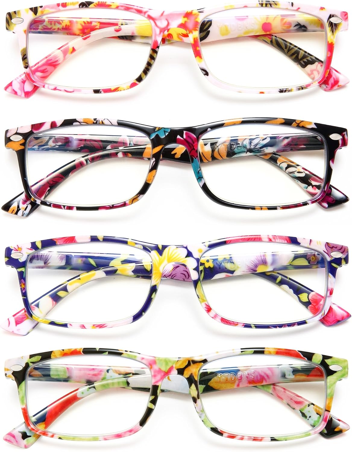 Fashion Reading Glasses for Women – Blue Light Blocking Ladies Readers, Lightweight Stylish Cheaters for Clear Vision