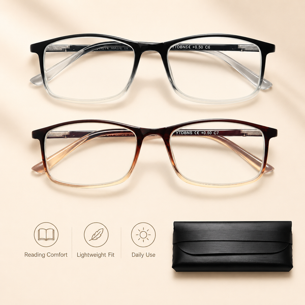Professional Blue Light Blocking Reading Glasses – Unisex Computer Readers with Spring Hinges, UV Protection & Anti Glare Design