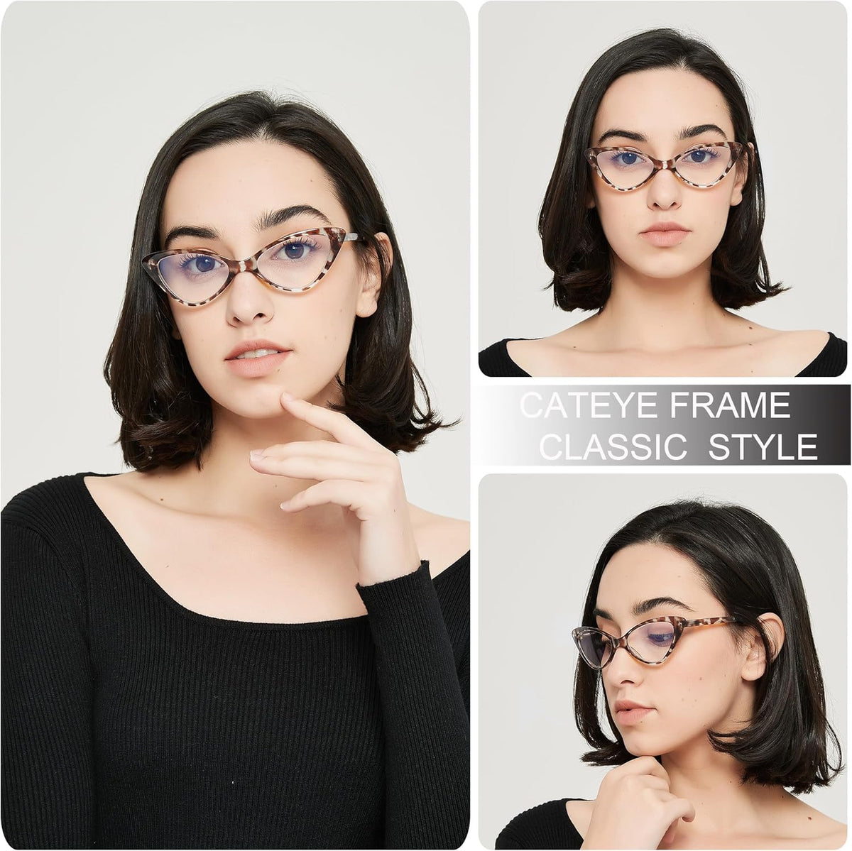 4-Pack Cat-Eye Blue-Light Readers for Women – Spring-Hinge - product photo 7