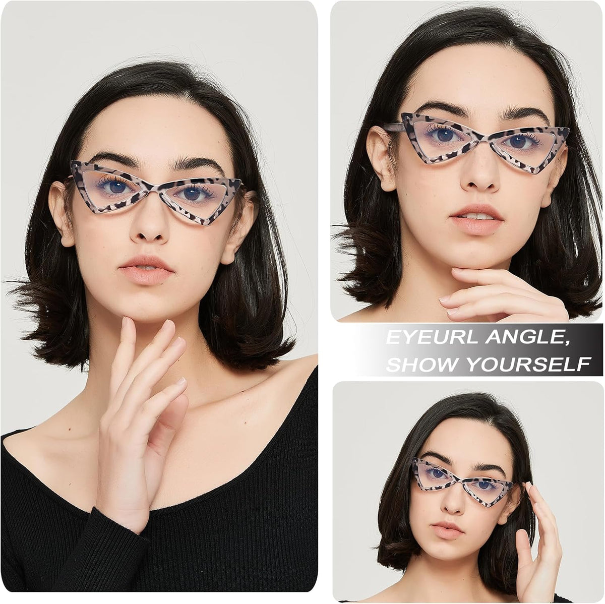 3-Pack Oversized Cat-Eye Blue-Light Readers for Women - product photo 8