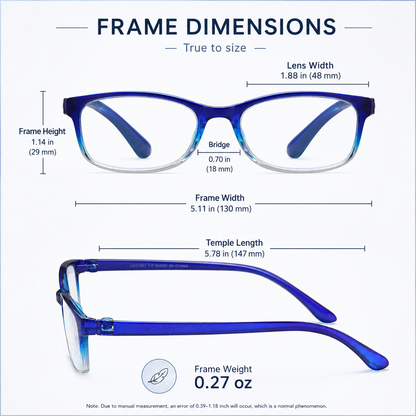 EYEURL Lightweight Reading Glasses for Women – 2 Pack Blue Light Blocking TR90 Frame Readers for Work and Daily Use