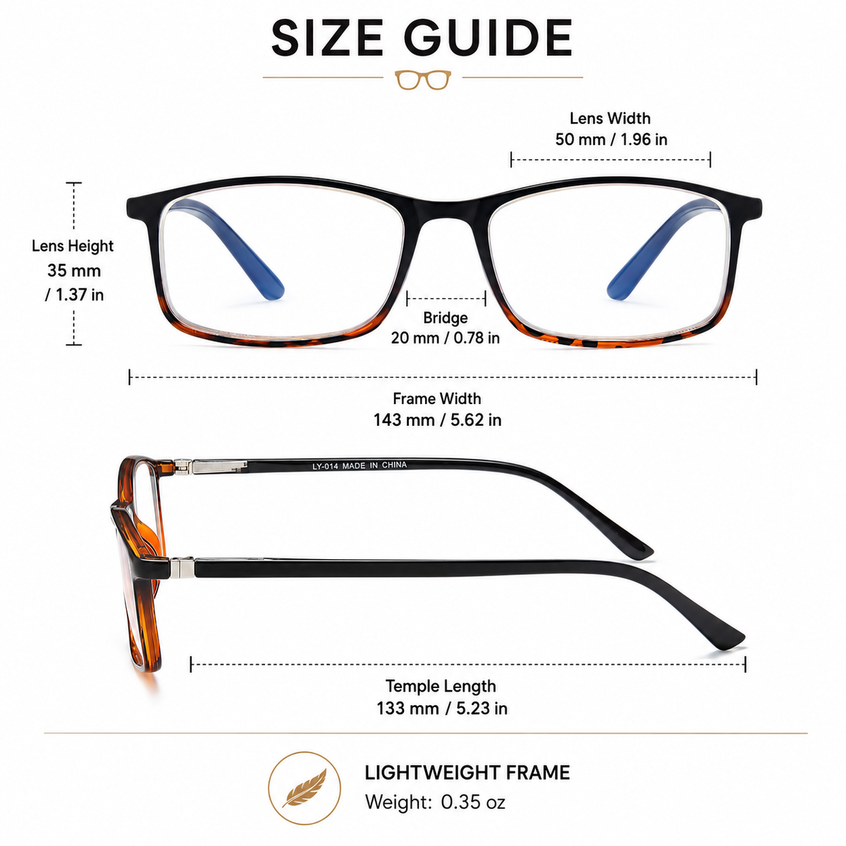 Classic Blue-Light Readers for Men & Women – Leopard - product photo 4