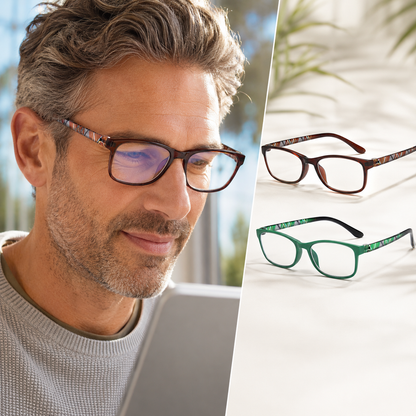EYEURL Reading Glasses for Women – 2 Pack Blue Light Blocking Readers with TR90 Frame, Lightweight Eyewear to Reduce Eyestrain