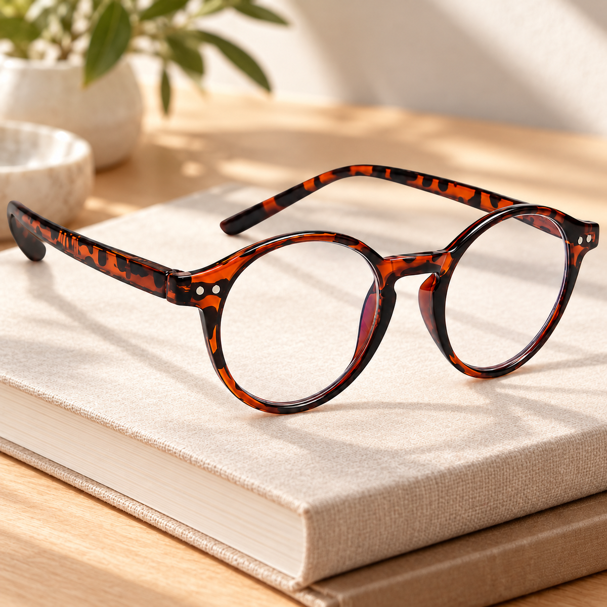 4-Pack Round Blue-Light Readers for Men & Women – Retro - product photo 6