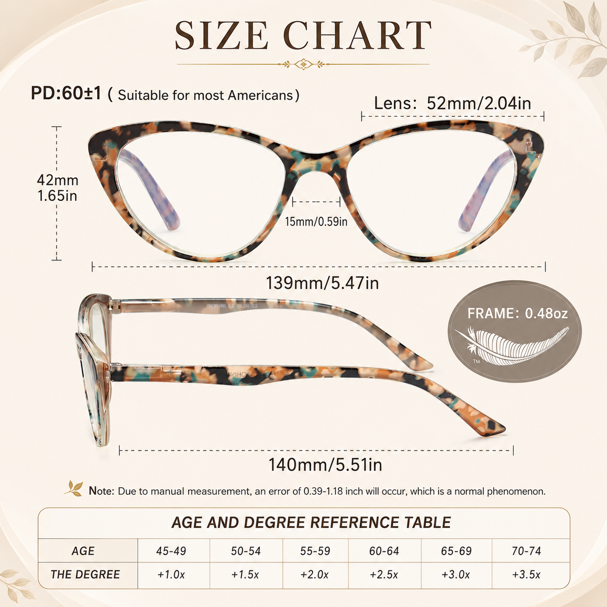 2-Pack Cat-Eye Readers for Women – Tortoise & Champagne - product photo 4