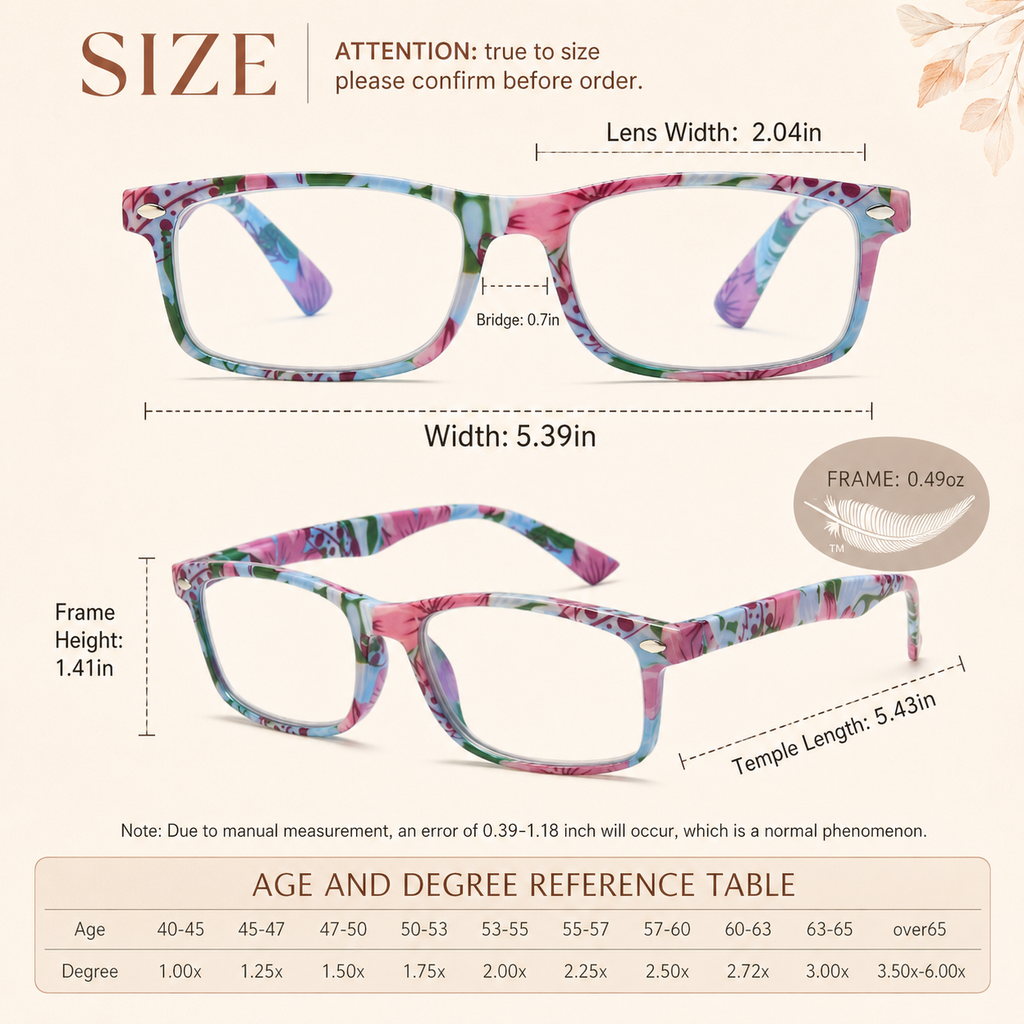 Blue Light Blocking Reading Glasses for Women – Trendy Cheaters with Stylish Frame Design, Comfortable Ladies Eyeglasses