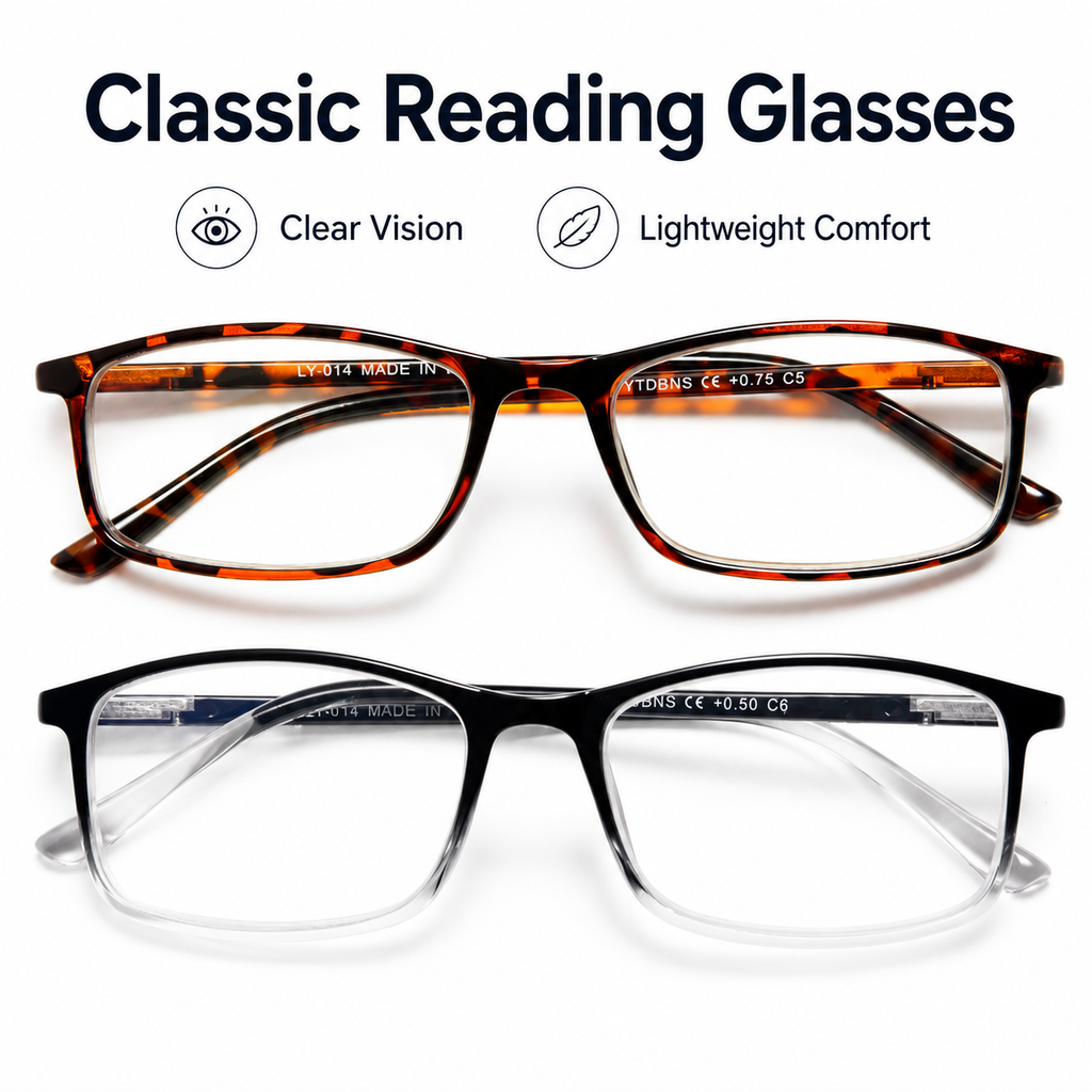Professional Reading Glasses for Men/Women, Blue Light Blocking Computer Readers with Spring Hinges for Glare and UV Protection