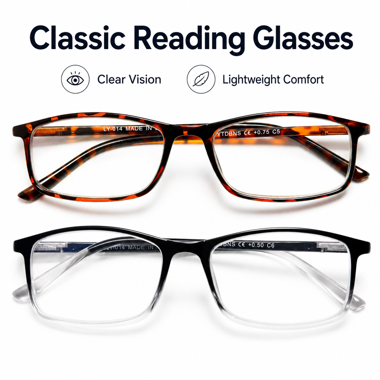 Professional Reading Glasses for Men/Women, Blue Light Blocking Computer Readers with Spring Hinges for Glare and UV Protection