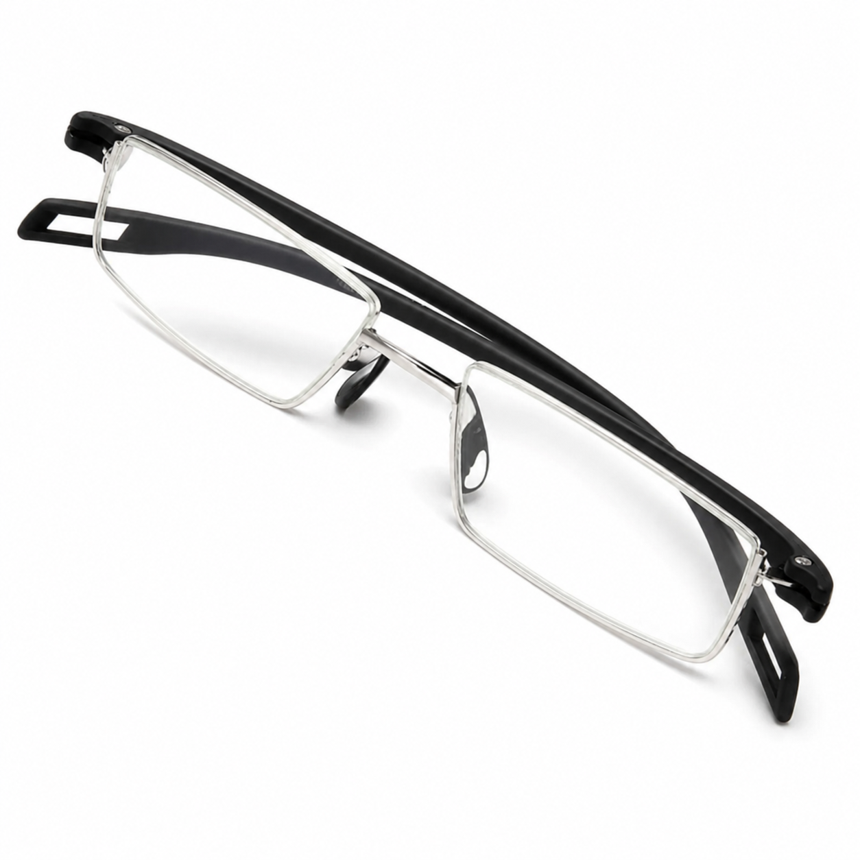 EYEURL Blue Light Blocking Half Frame Glasses for Men and Women Blue Screen Computer Eyeglasses Crystal Vision Anti Glare