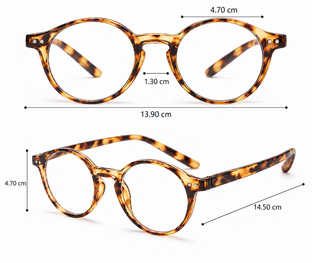 4-Pack TR90 Neck-Hanging Readers for Men & Women – RD007-D04 - product photo 4