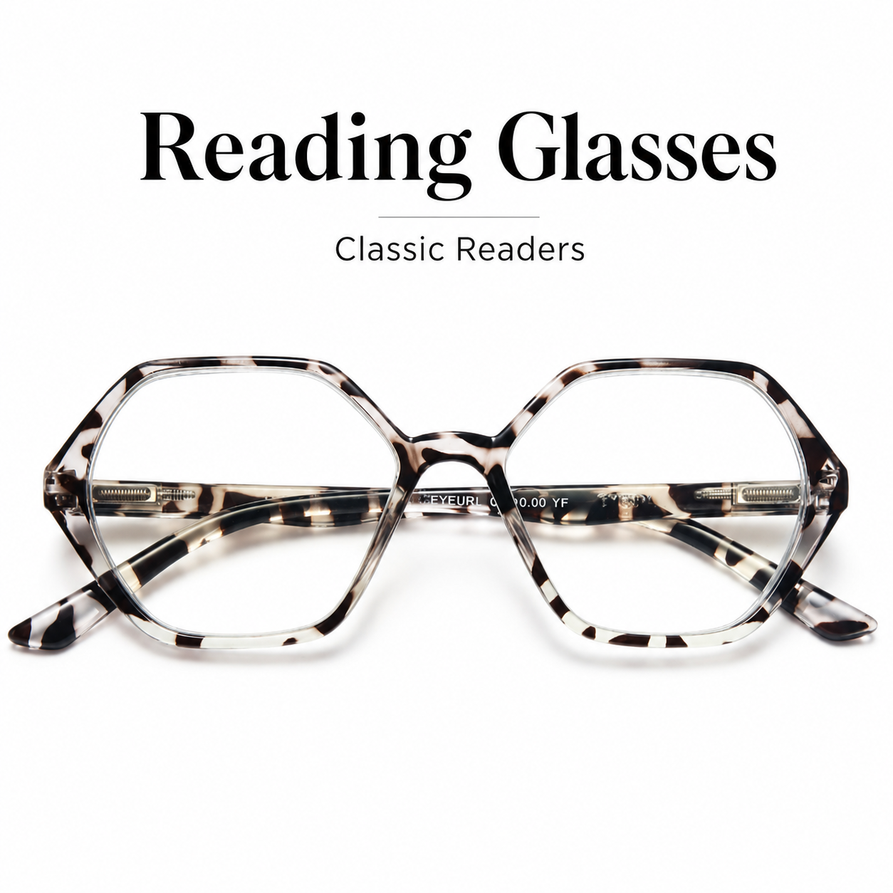 EYEURL 4 Pack Vintage Diamond Frame Reading Glasses – Blue Light Blocking Computer Readers for Women and Men, Lightweight Anti-Glare Eyeglasses with Spring Hinges