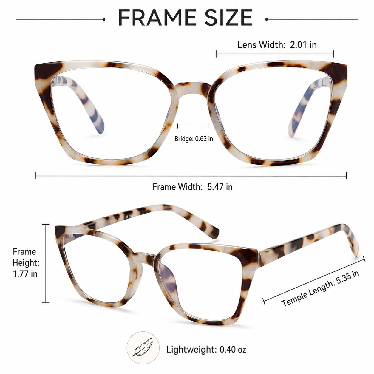 Stylish EYEURL 5-Pack Cat Eye Reading Glasses for Women – Blue Light Blocking Reading Glasses with Fashion Square Frames & Comfortable Spring Hinges