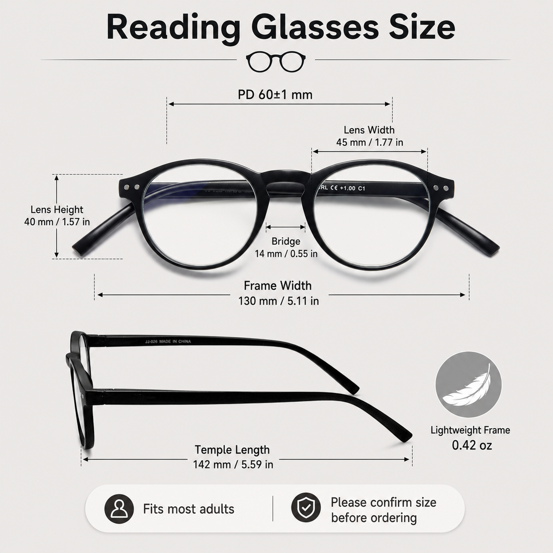 4-Pack Round Blue-Light Readers for Men & Women - product photo 2