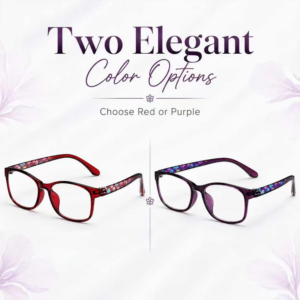 EYEURL Fashion Reading Glasses for Women – 2 Pack TR90 Frame Blue Light Blocking Readers, Lightweight Anti Eyestrain Eyewear