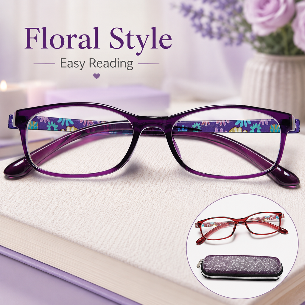 EYEURL Blue Light Blocking Glasses For Womens - 2 Pairs Lightweight Blue Screen Computer Eyeglasses Anti Glare Glasses