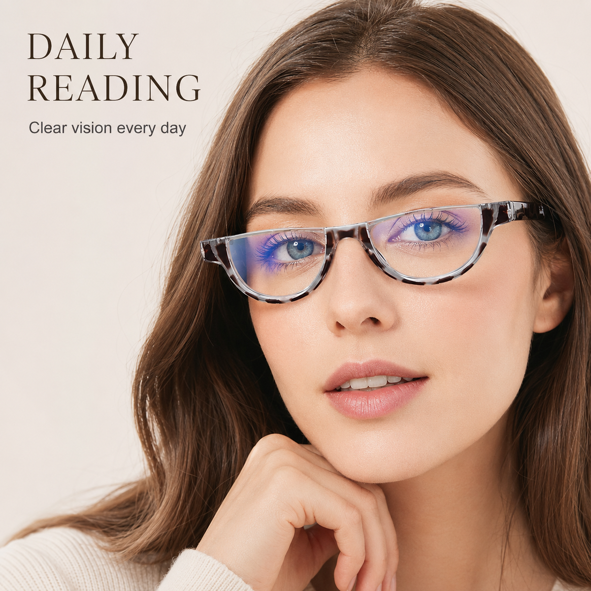 4-Pack Vintage Semi-Rimless Blue-Light Readers for Men - product photo 4