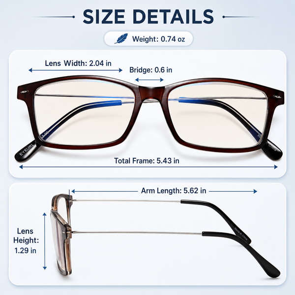 EYEURL Blue Light Blocking Reading Glasses 2 Pairs of Men and Women Computer Readers Lightweight Quality Blue Screen Eyeglasses +3.0