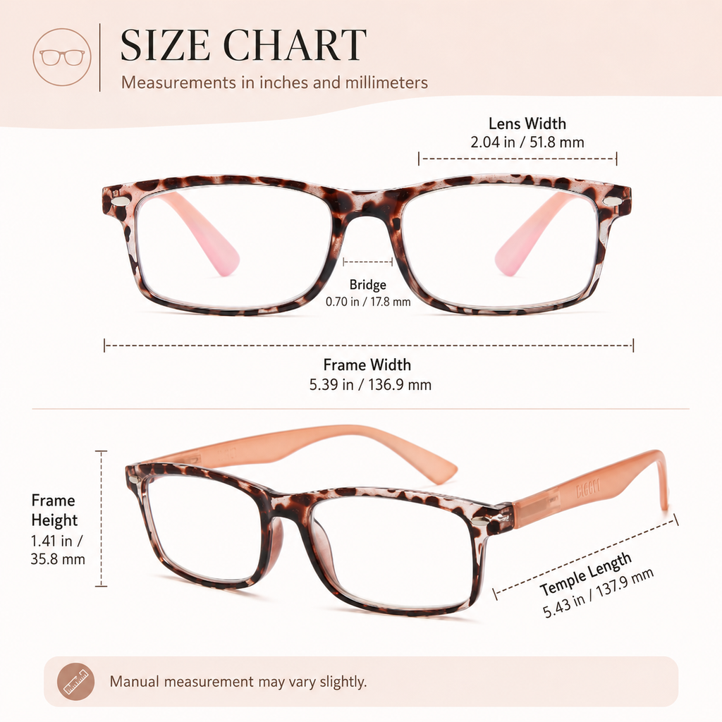 Stylish Reading Glasses for Women – Blue Light Blocking Readers, Fashion Eyeglasses Cheaters for Everyday Comfort