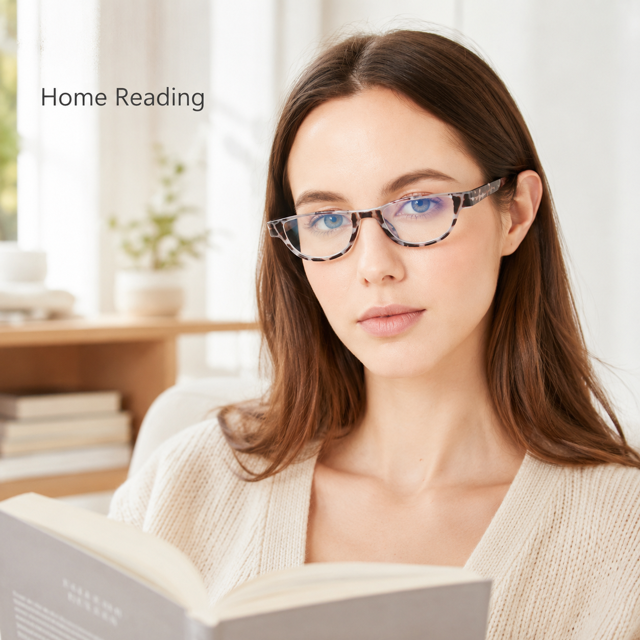 EYEURL Half Frame Reading Glasses for Women – 4 Pack Blue Light Blocking Computer Readers with Spring Hinges, Stylish Anti-UV Eyeglasses for Office and Daily Use