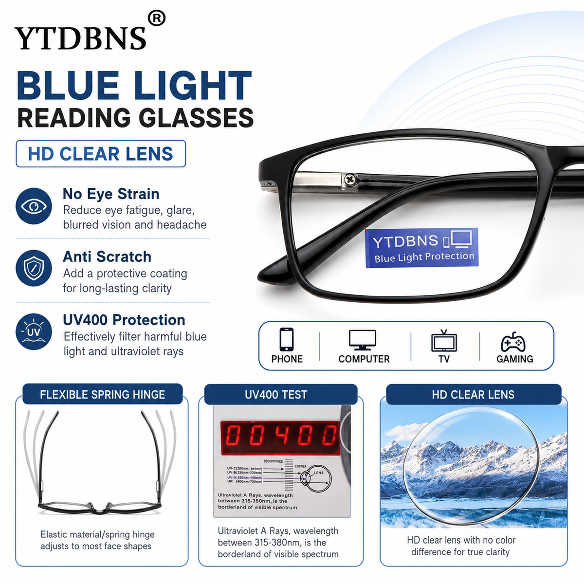 Blue-Light Readers for Men & Women - product photo 7