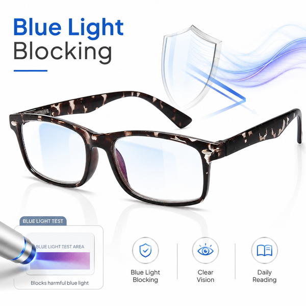 Stylish Reading Glasses for Women – Blue Light Blocking Readers, Fashion Eyeglasses Cheaters for Everyday Comfort