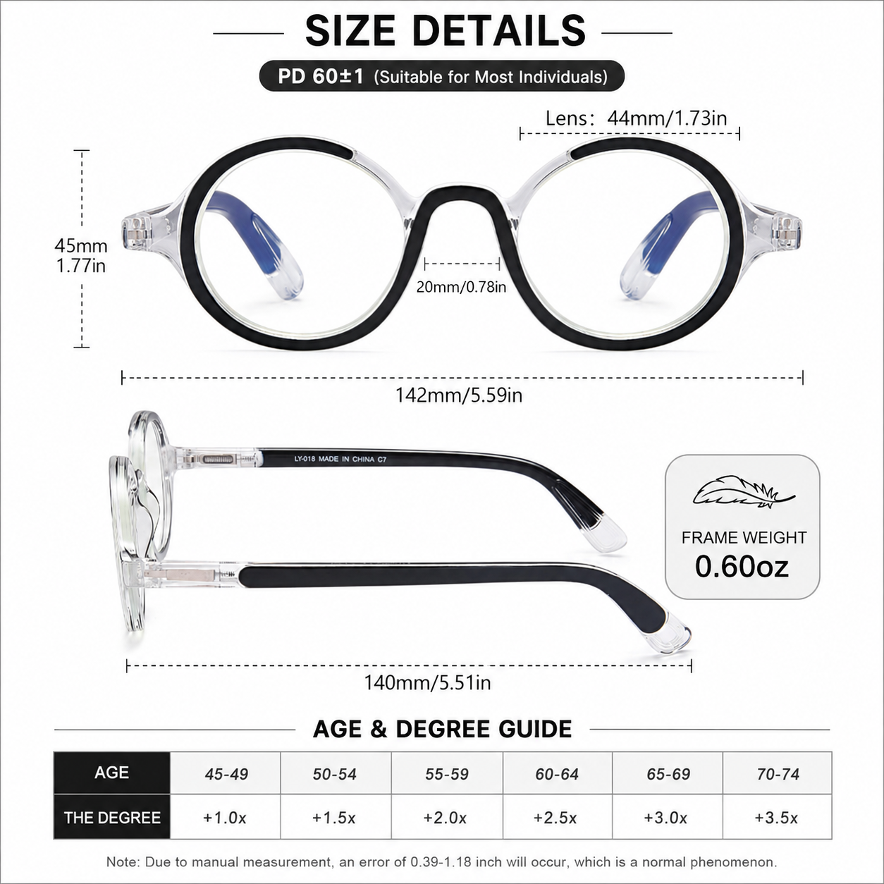 Blue Light Blocking Retro Round Readers for Men & Women – Anti Eye Strain Computer Glasses with Durable Spring Hinges and Trendy Color Frames