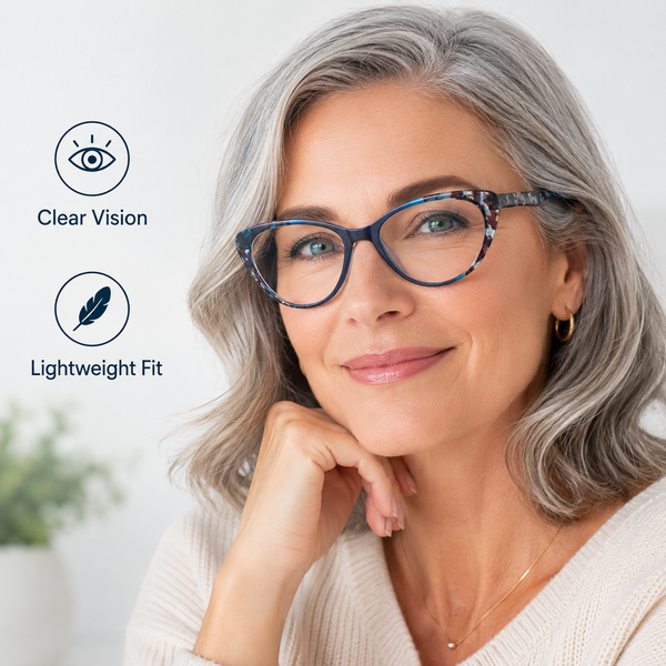 2 Pack Blue Light Blocking Cat Eye Readers for Women – Anti Glare UV Filter Computer Reading Glasses, Spring Hinge Comfort Fit