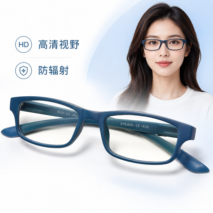 EYEURL Blue Light Blocking Neck Hanging Reading Glasses – 2 Pack Computer Readers for Women and Men with Spring Hinges, Practical Anti-Glare Eyewear